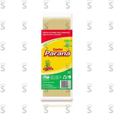  Palito Bambu Paraná Embalagem 50un