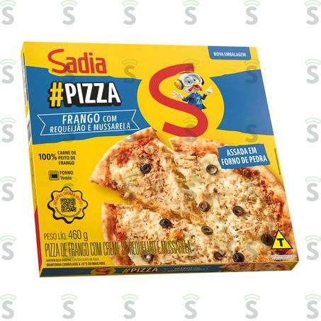  Pizza Sadia Frango Com Requeijão e Mussarela 460g