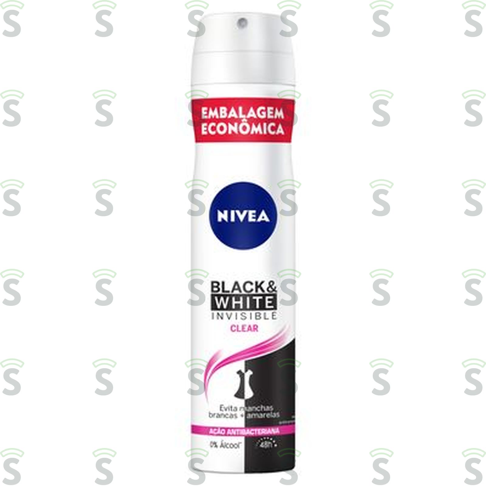 Antitranspirante Aerosol Nivea Invisible for Black & White Clear Frasco Spray 200ml - Embalagem econômica