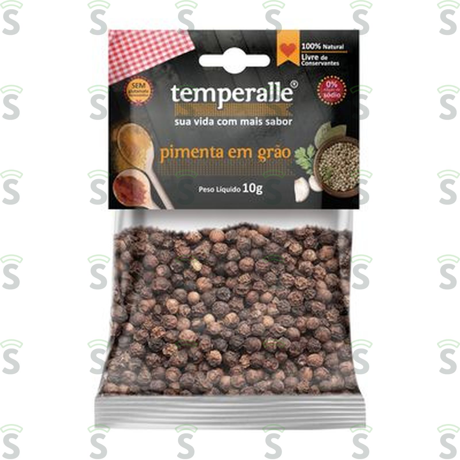 PIMENTA PRETA TEMPERALLE 10GR GRAO