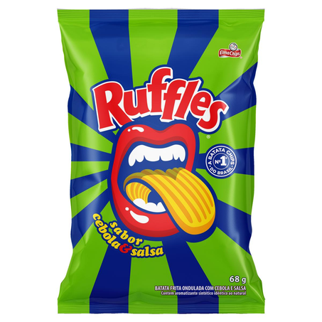 Batata Ruffles 68g - Cebola e Salsa