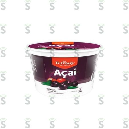  Sorvete Trivialy Açaí Guaraná 1lt