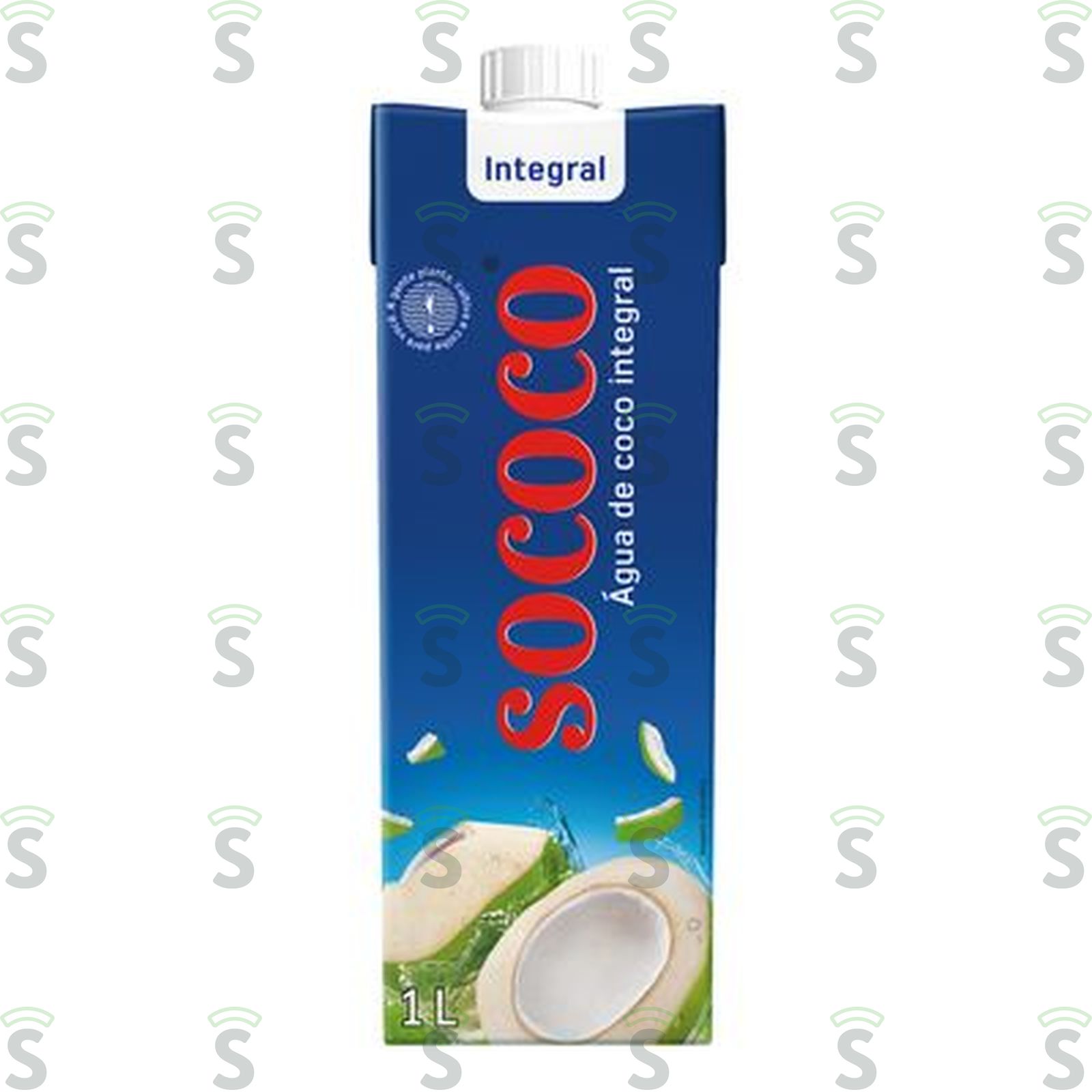 Água de Coco Sococo Integral Caixa com Tampa 1lt