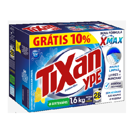 Lava Roupas Em Pó Tixan Ypê Cx 1,6kg 10% Gts