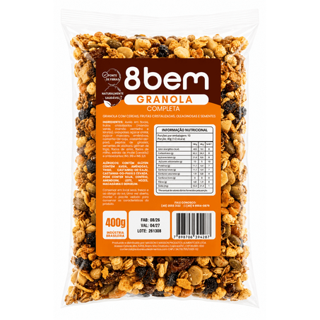 Granola 8bem completa pacote 400g