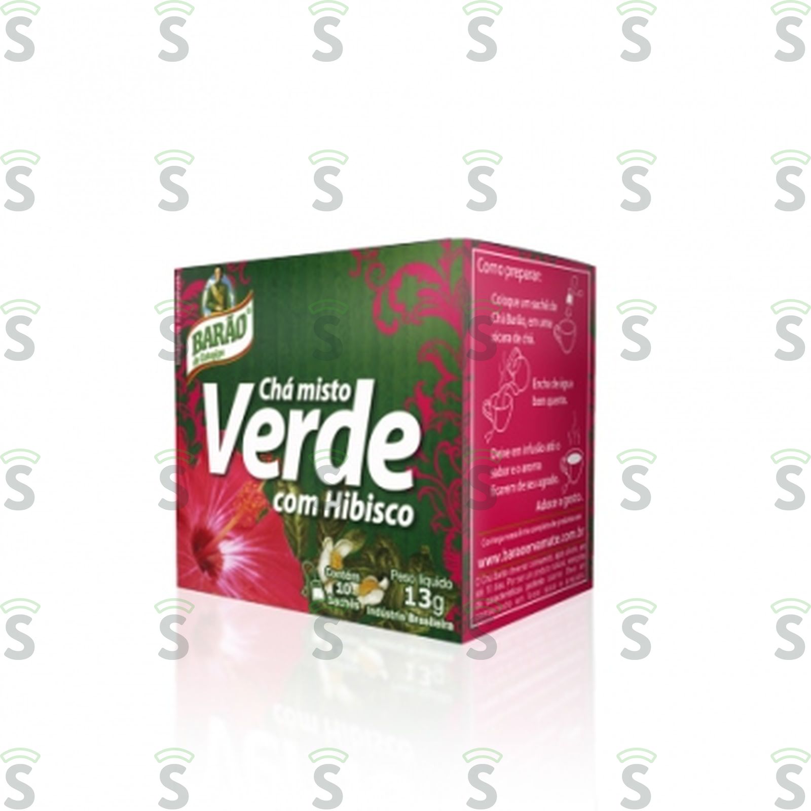 Chá Verde Barão com Hibisco 13G