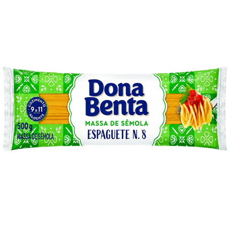 Massa Dona Benta 500g - Sêmola - Espaguete