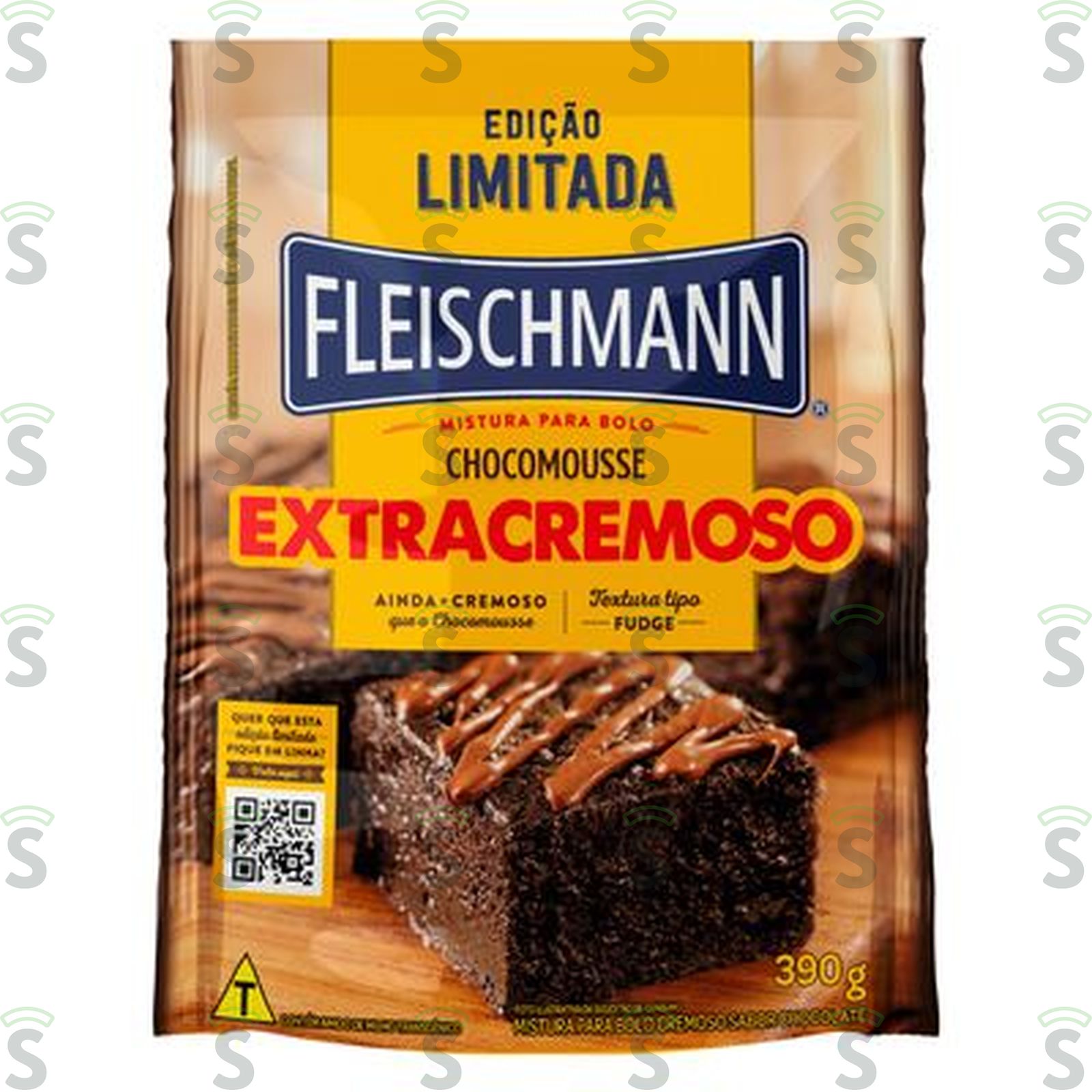 Mistura Para Bolo Extracremoso Chocomousse Fleischmann Sachê 390G