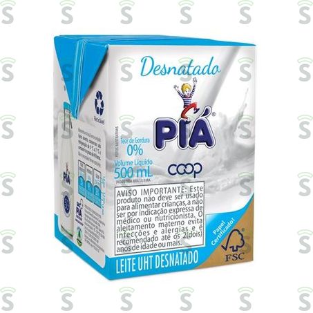  Leite Desnatado Piá 500ml