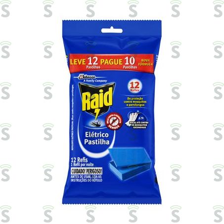  Raid-eletrico Pastilha Leve 12 Pague 10