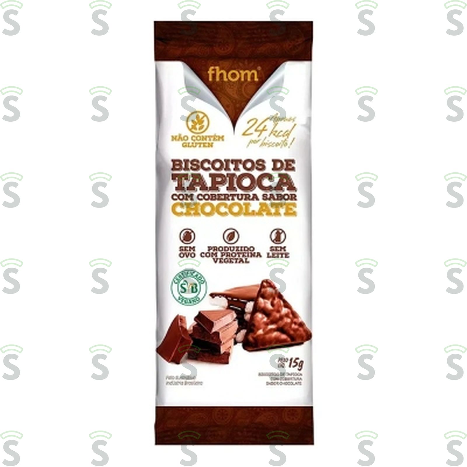 Biscoito de Tapioca Fhom Chocolate Sachê 15G