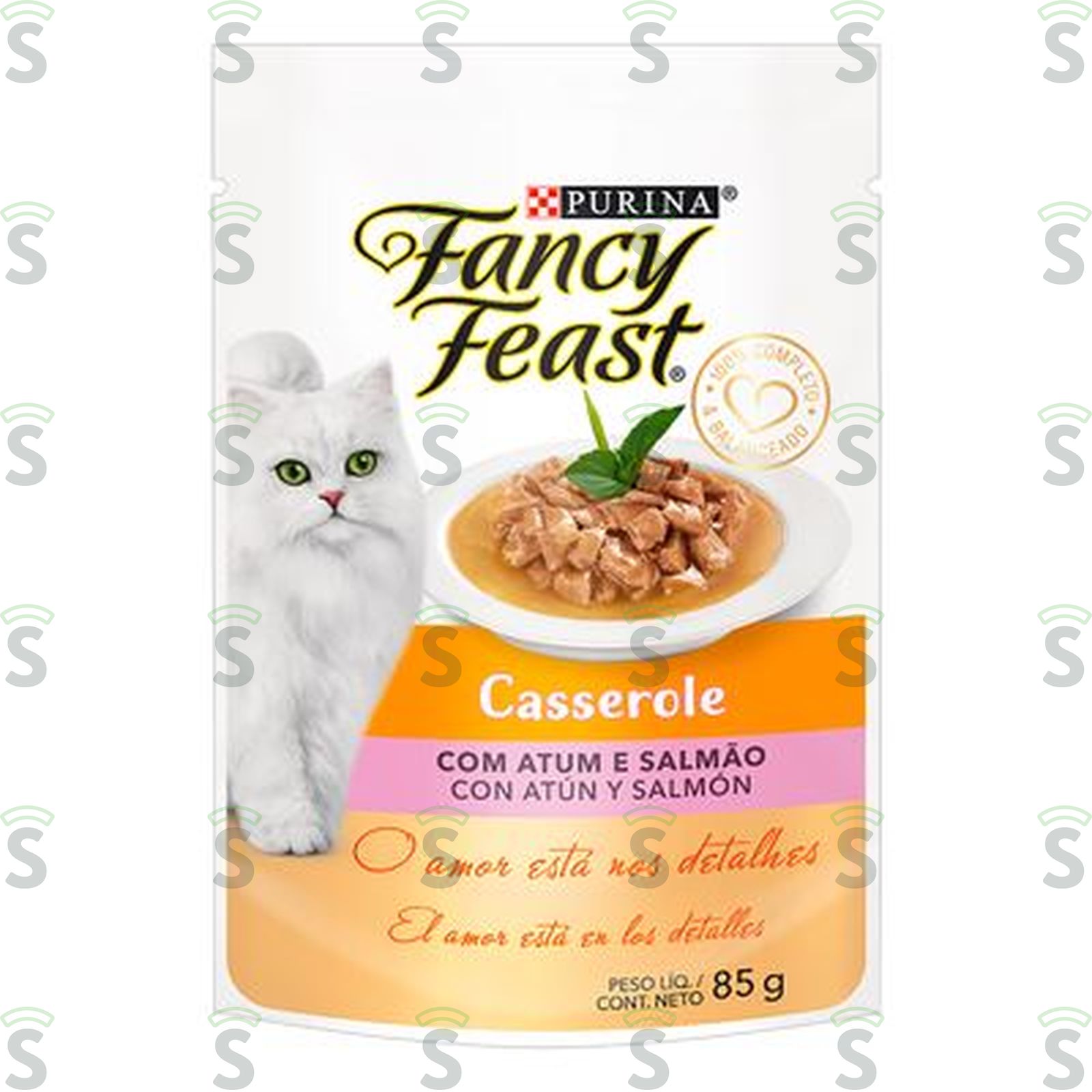 Ração Úmida Fancy Feast Casserole Atum E Salmão 85G