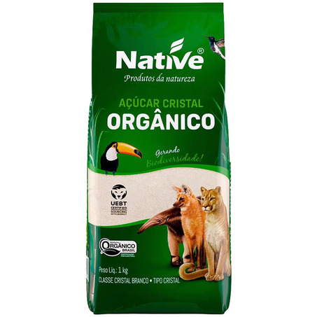 Açúcar Orgânico Native 1kg - Cristal