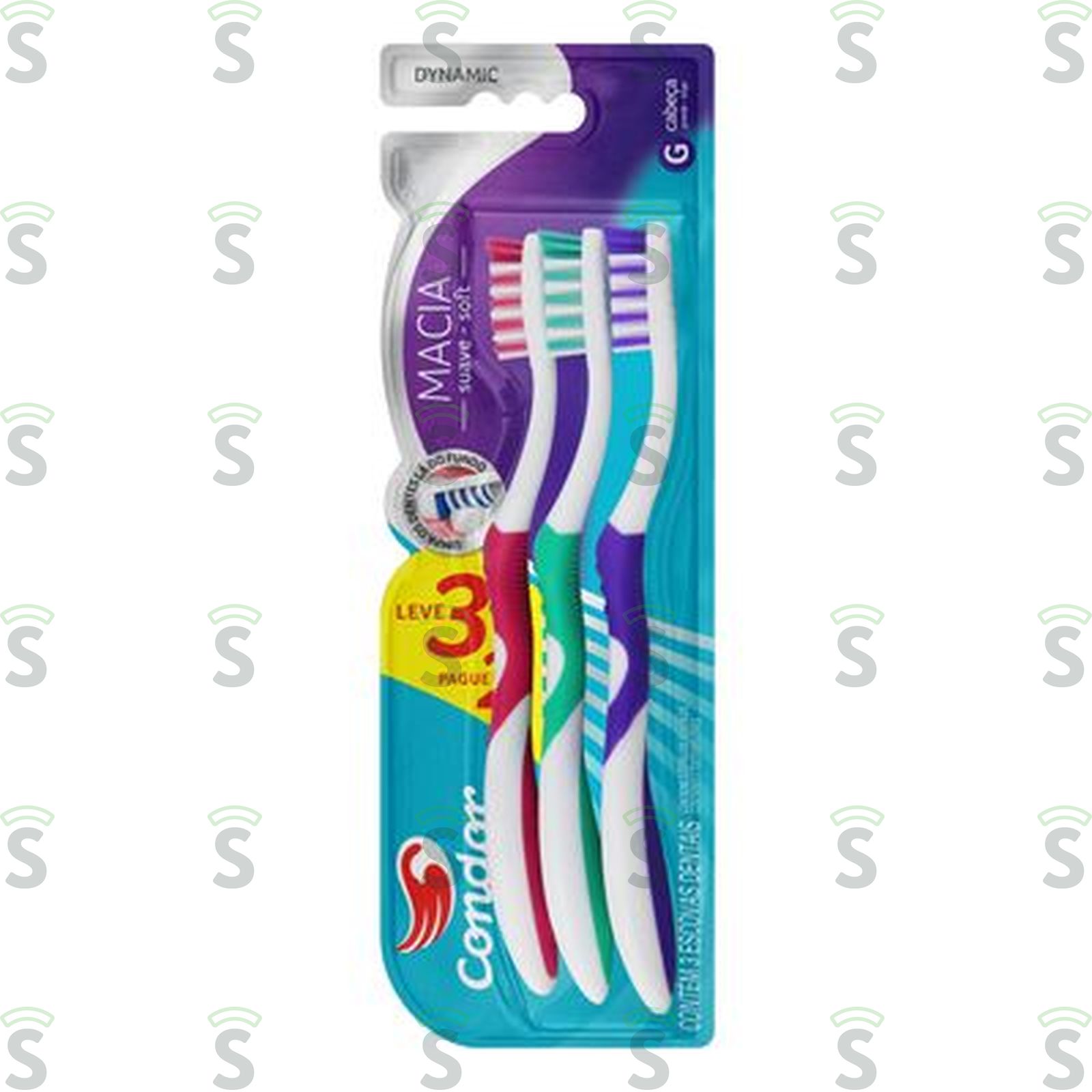 Escova Dental Condor Dynamic Embalagem Leve 3 Un Pague 2 Un 3UN