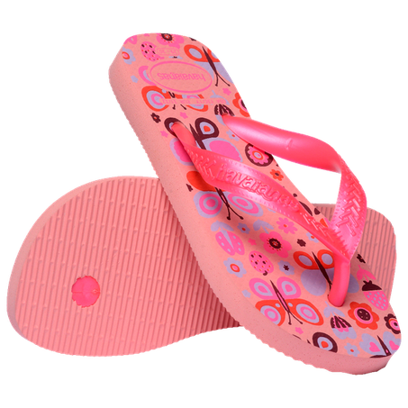 SANDÁLIAS HAVAIANAS KIDS FLORES MANGA ROSA 23/24