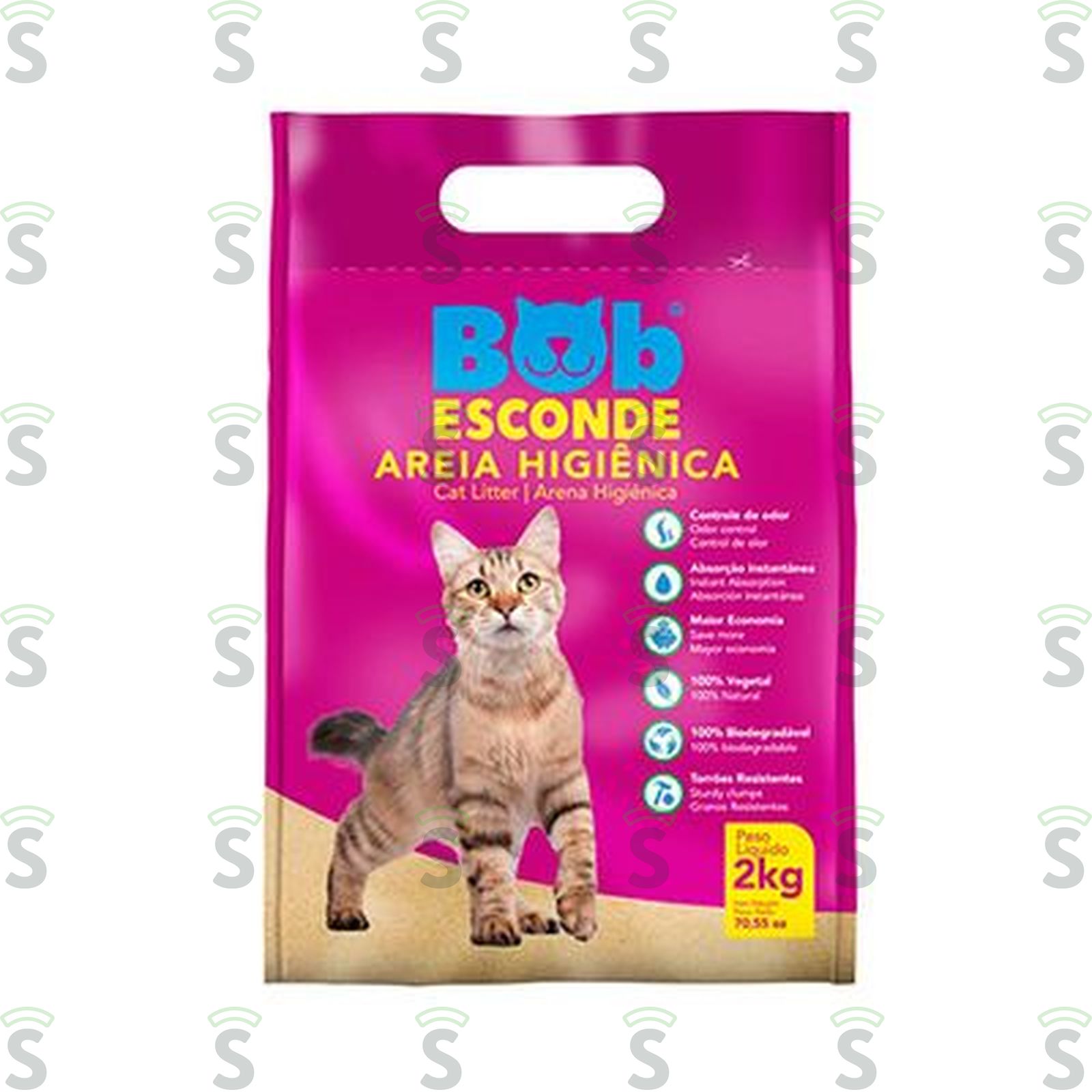 Bob esconde-areia higienica 2kg