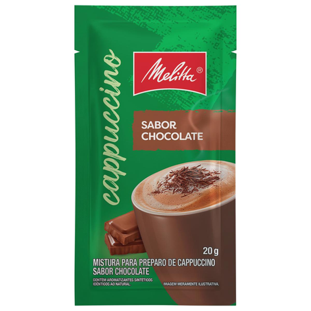 Cappuccino Melitta 20g - Chocolate - Sachê
