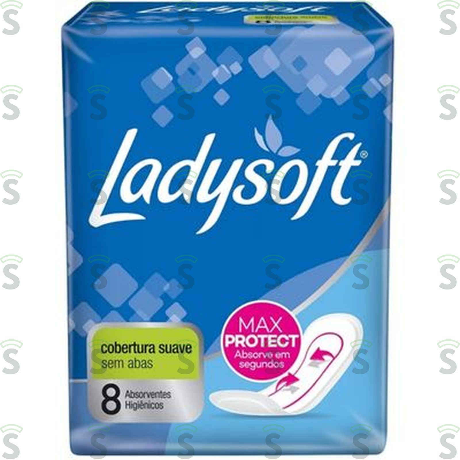 Ladysoft-absorvente suave sem abas c/8