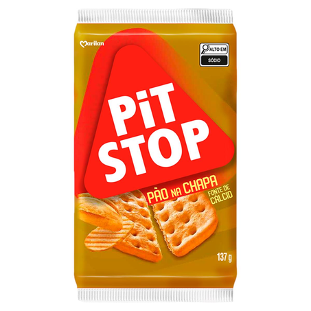 Biscoito Pit Stop Marilan 137g - Pão na Chapa