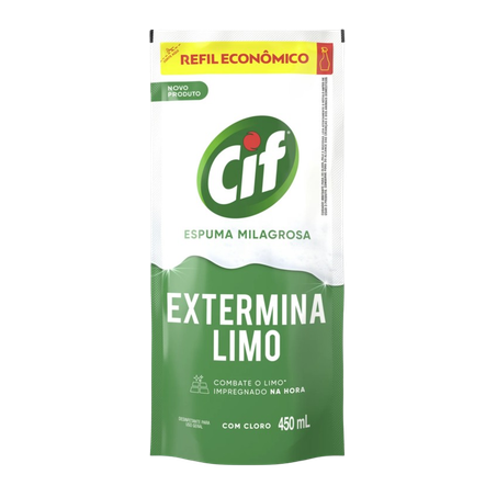 LIMPADOR CIF EXTERMINA LIMO COM CLORO SACHÊ 450ML LEVE MAIS PAGUE MENOS