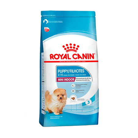 Ração Seca Royal Canin Mini Indoor para Cães Filhotes Porte Pequeno 2,5Kg