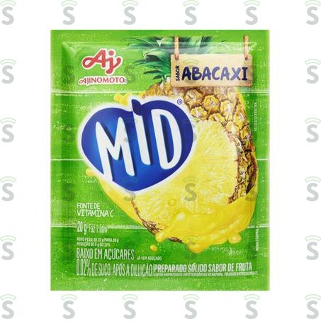  Refresco Em Pó Mid Abacaxi 20g