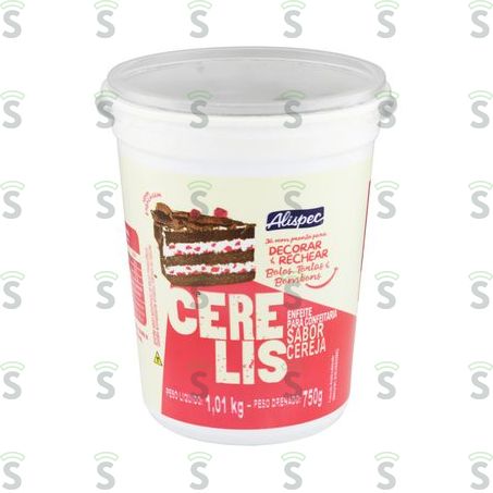  Enfeite Para Confeitaria Cereja Alispec Cerelis Pote 750g