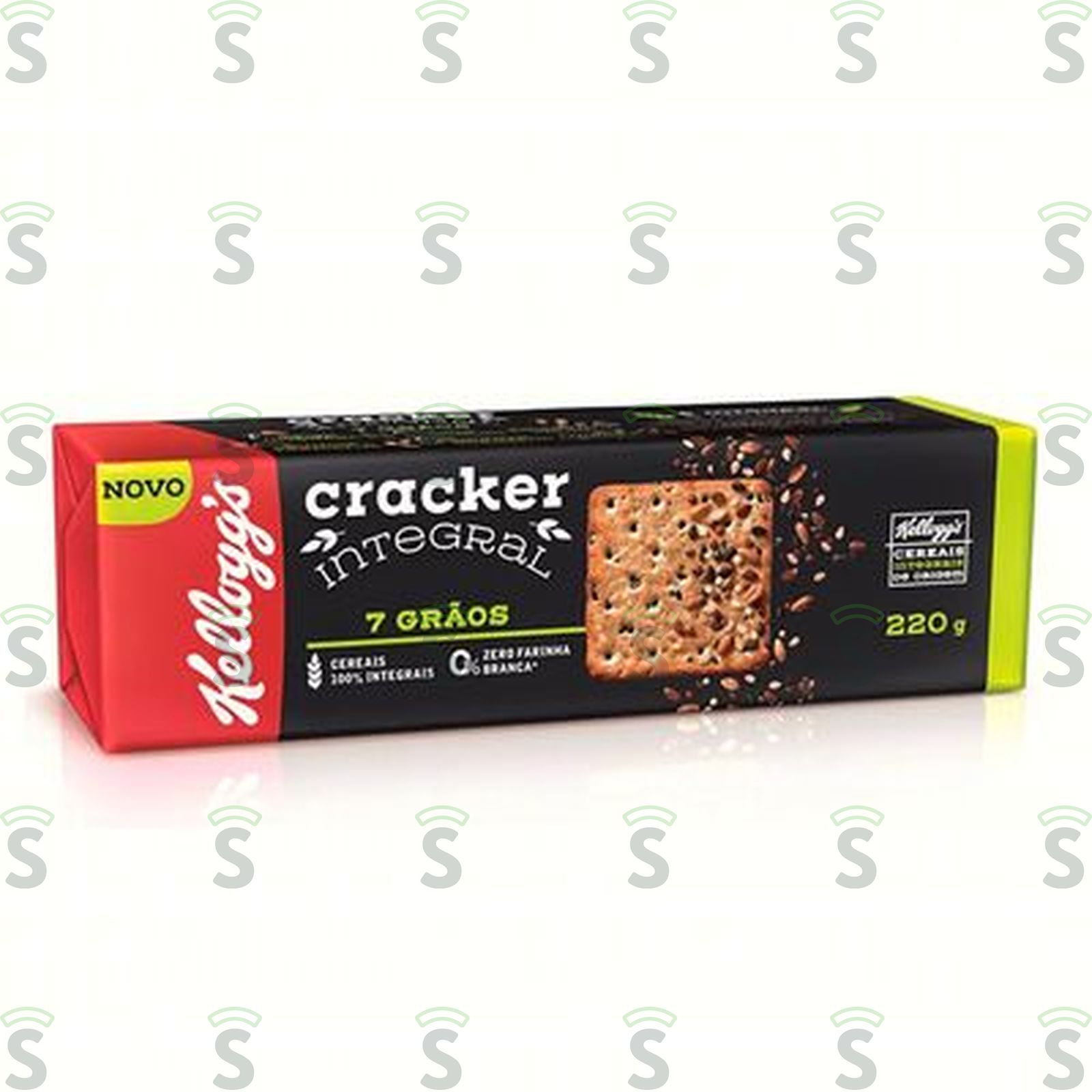Biscoito Salgado Integral Kelloggs Cracker Integral 7 Grãos 220g