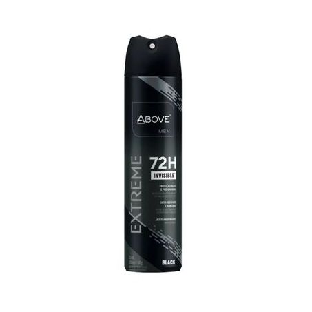 DESODORANTE AEROSSOL MASCULINO ABOVE INVISIBLE EXTREME BLACK 150ML