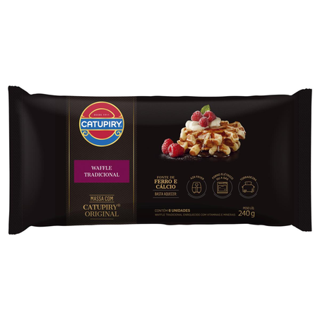 Waffle Catupiry 240g - Tradicional