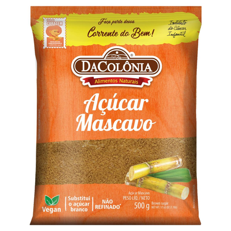 Açúcar Mascavo DaColônia 500g