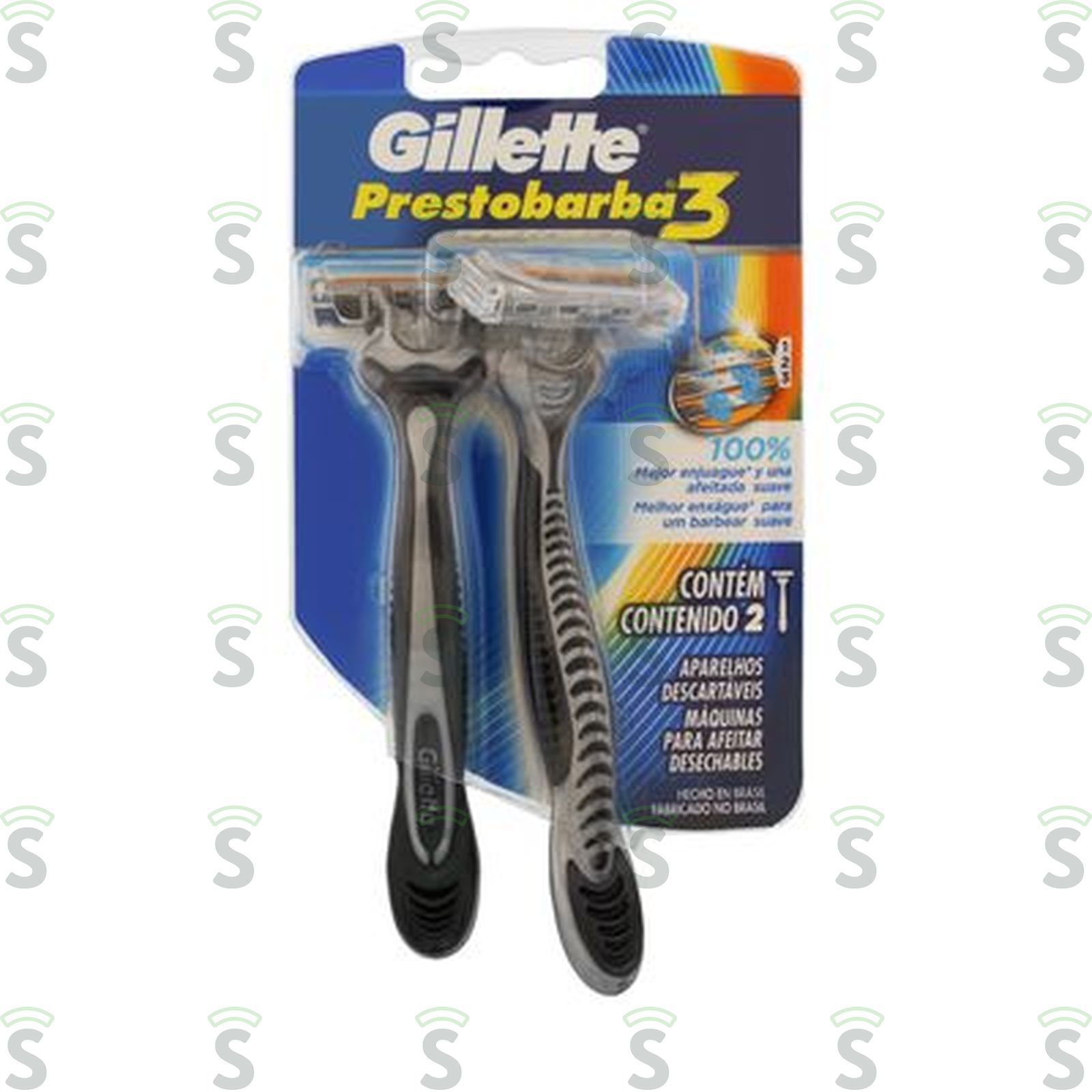 Gillette-prestobarba 3laminas c/2