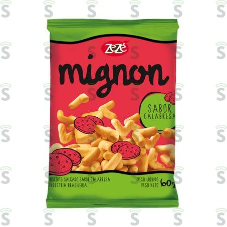  Zeze-biscoito Mignon 60g Calabresa Pimen