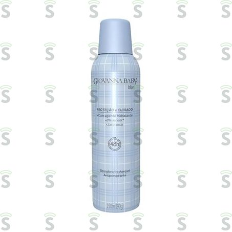 Desodorante Aerosol Antitranspirante Giovanna Baby Blue Frasco Spray 150ml