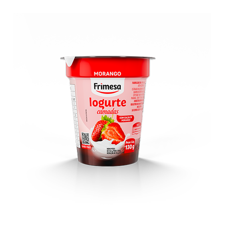 IOGURTE FRIMESA CAMADAS MORANGO POTE 130G