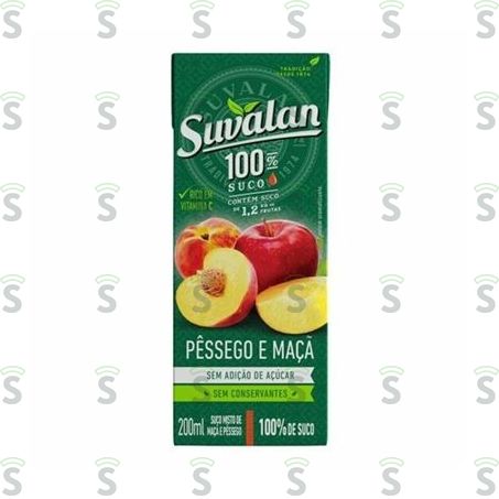  Suco Suvalan Maçã/pêssego S/açúcar 200ml