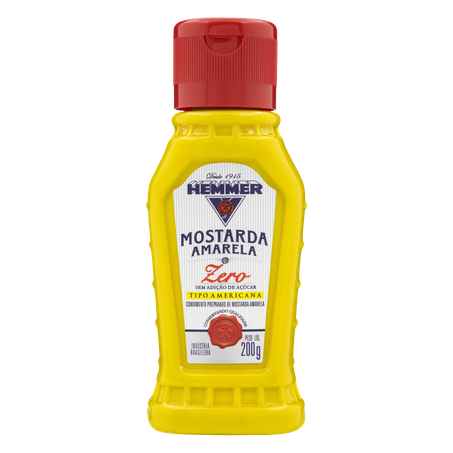 Mostarda Hemmer Amarela Zero Bisnaga 200g 
 