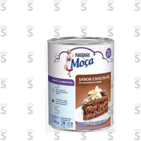  Recheio e Cobertura Moça Chocolate Lata 2,54kg 3kg