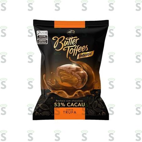  Bala Arcor Butter Toffee 500g 53% Cacau