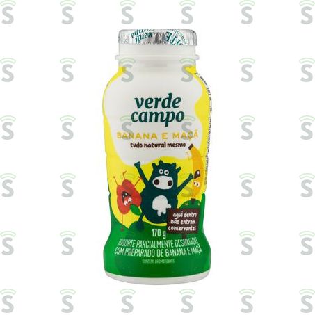  Iogurte Verde Campo Kids Banana e Maçã 170g