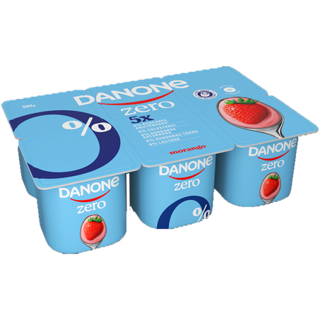 Iogurte Danone Zero Lactose Morango Bandeja 510g
