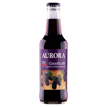 SUCO DE UVA AURORA TINTO INTEGRAL GASEIFICADO 275ML
