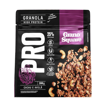 Granola granosquare pro cacau e avelã 200g