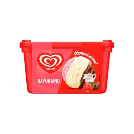 Kibon Sorvete Cremosissímo Napolitano 1,5L