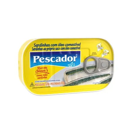 Pescador Sardinha ao Próprio Suco em Óleo 125G