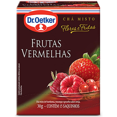 Chá Dr. Oetker 30g - Flores e Frutas - Frutas Vermelhas