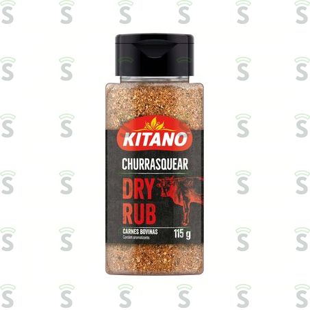  Tempero Dry Rub Para Carne Bovina Kitano Churrasquear Frasco 115g