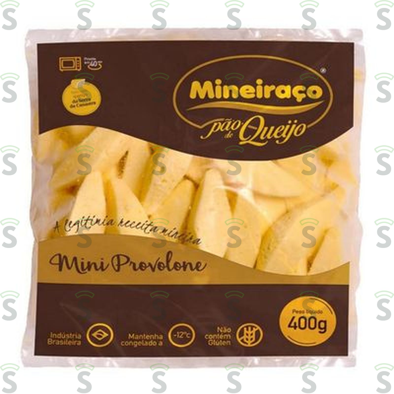 Pão de Queijo Mineiraço Mini Provolone Embalagem 400G