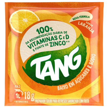 Refresco em Pó Tang 18g - Laranja