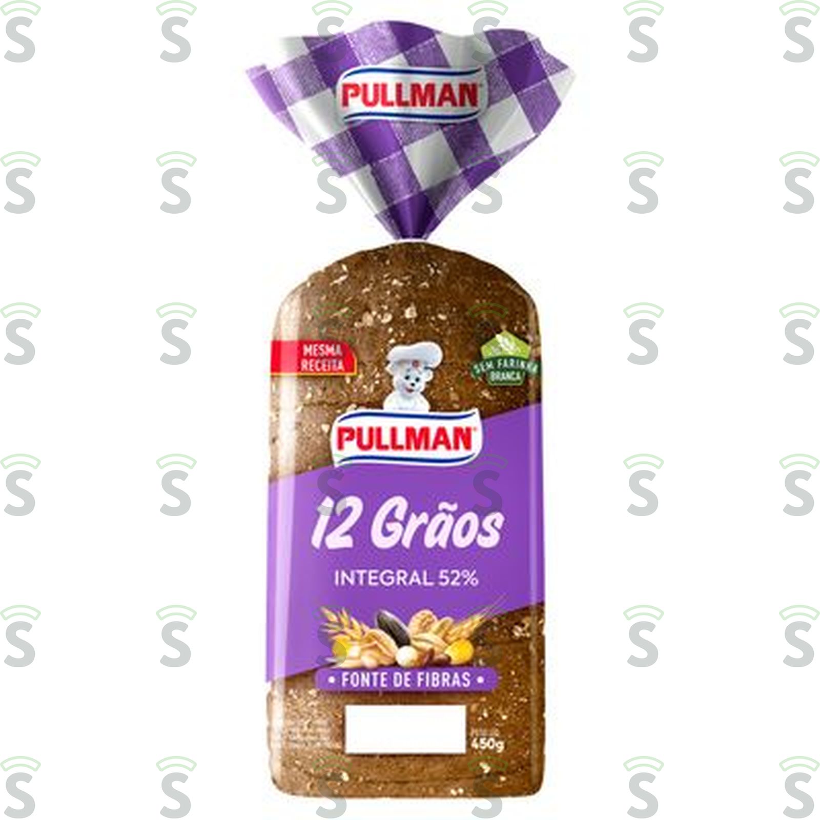 Pullman-pao 100* integral 450g 12 graos